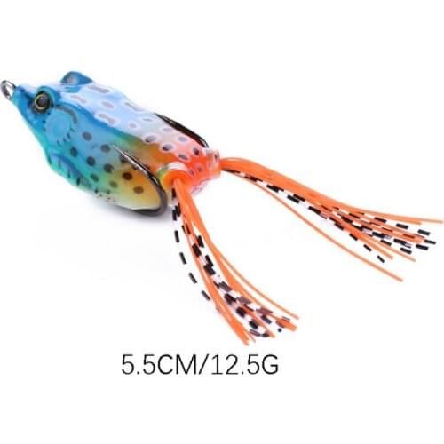 Soft Bait Thunder Frog Black Fish Bait Sea Ice Fishing Lure Frog Silicone Bait Spinner Squid Thunder Frog Jig Spoon Trolls Fish