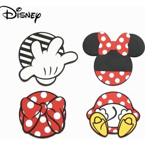 Disney New 2021 Joint Aesthetic Hollow Cute Cartoon Japanese Style Silicone Coaster Heat Pad