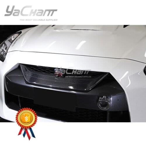 Carbon Fiber Front Bumper Grills Fit For 2017-2020 R35 EBA OE Style Front Grill Replacement