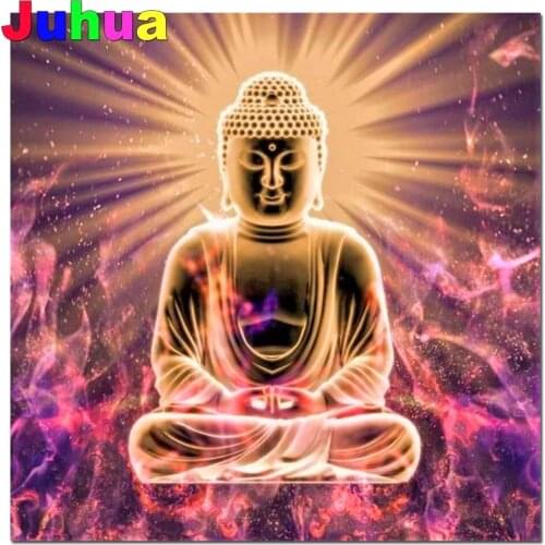 Full Square/Round diamond embroidery Diamond painting Leuchtender Buddha der 5d diy cross stitch Zen Diamond mosaic