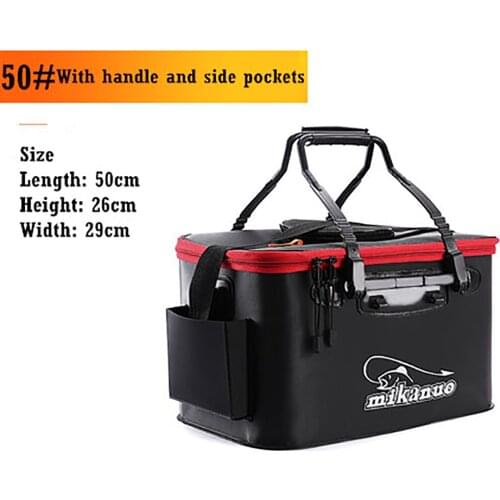 EVE Portable Fish Bag Folding Thickening Fish Box fishing bag Bucket Camp Tackle Fish Box Storage Bag