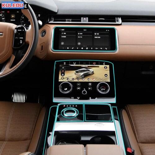 Self Healing TPU Sticker Clear Car Interior Screen Console Panel Transparenct Protective Film For Range Rover Velar 2017-2019