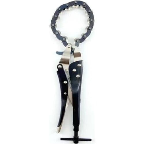 Heavy Duty Chain Pipe Cutter Locking Pliers Car Exhaust Tube Cutting Max Cut 80mm Diameter