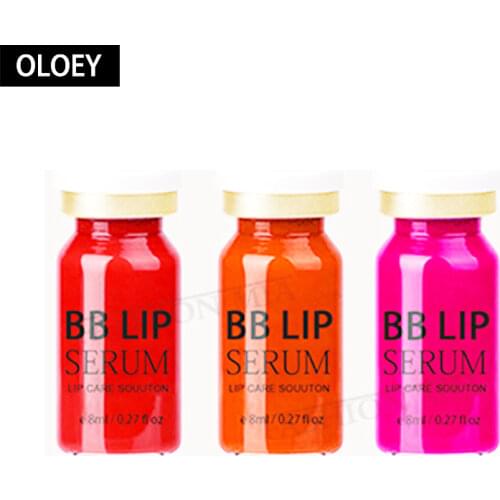 8ml Glow BB Lips Serum Ampoule Starter Kit Lip Gloss Korean BB Cream Pigment for Lip Coloring Moisturizing Microneedle Treatment