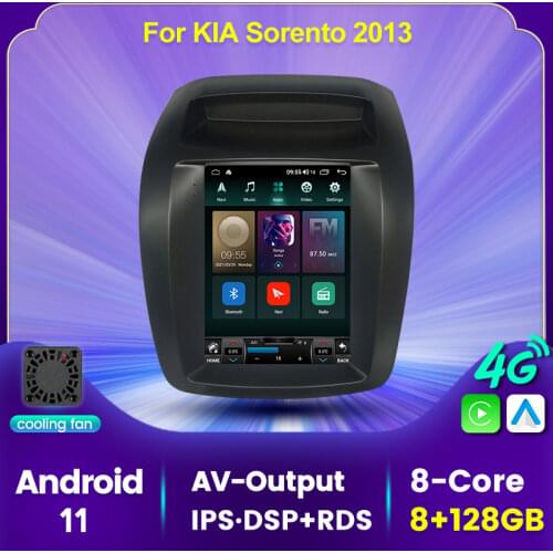 Tesla Style 8-Core DSP Car Radio For KIA Sorento 2013 2014 Carplay Multimedia Stereo GPS Navigation 6G 128G Auto Android Player