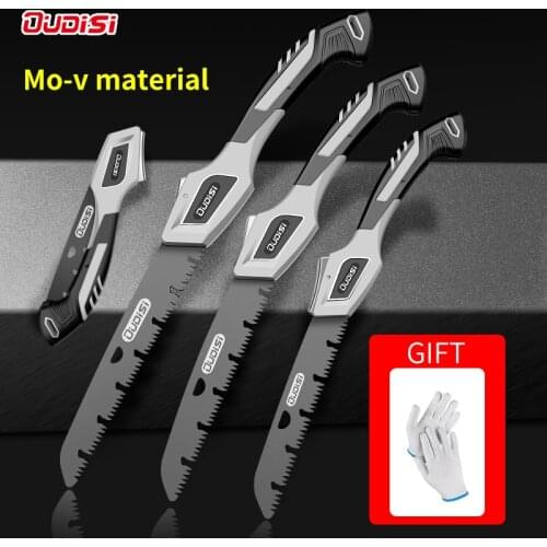 U-Shaped Turbine Folding Pruning Saw Woodworking Cutting Tools Collapsible Safe