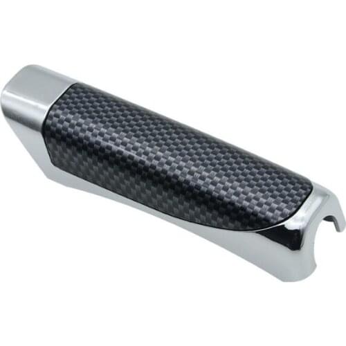 Universal Car Carbon Fiber Handbrake Sleeve Aluminum Alloy Brake Handle Cover