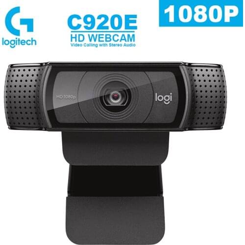 Logitech C920E USB Camera HD Smart 1080p Live Anchor Webcam Laptop Office Meeting Video Calling Camera for Windows Mac Chrome