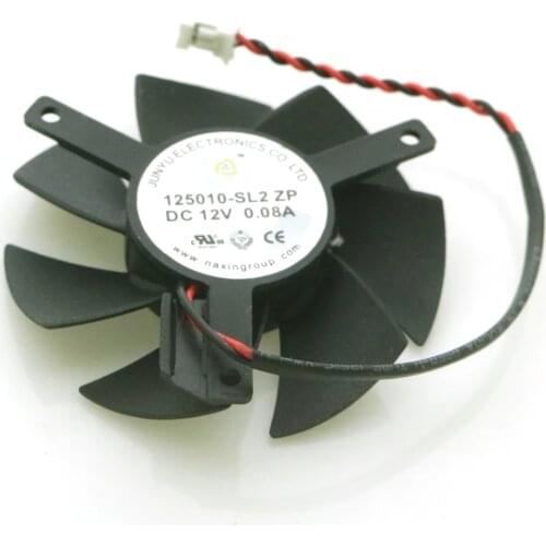 125010-SL2 ZP 12V 0.08A 47mm g5005 gt705 GT720 GT730 HD7750 HD8570 Graphics Card Cooler Fan 2Pin