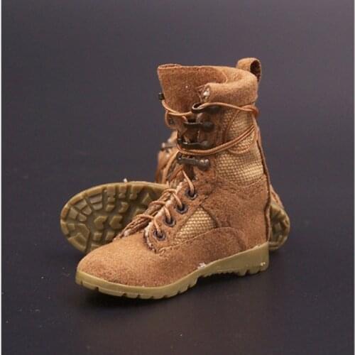 1/6 Female Soldier Figure VM-002 Sand/Black Color Desert Combat Boots for 12 inches women Body model accessory