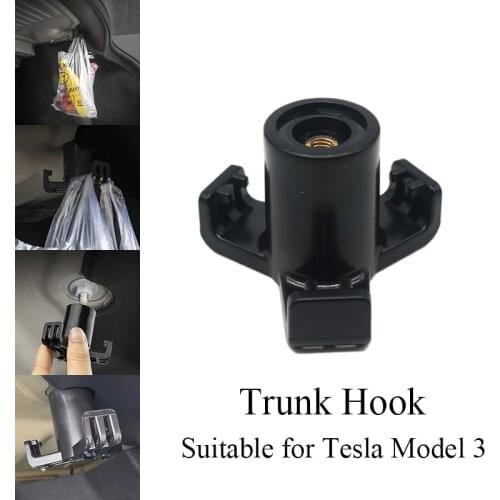 1 Pcs Trunk Hook Car Pendant Trunk Grocery Bag Hook Luggage Compartment Glove Bag Hook for Tesla Model 3