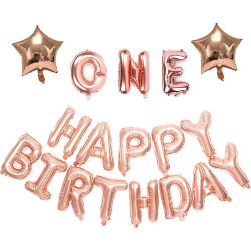 1st birthday party rose gold decorations balloons kids toy wedding decoration 30 birthday number balloon mariage happy party