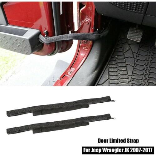 2Pcs Door Limiting Straps Wire Protecting Harness for Wrangler JK