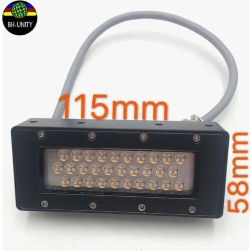 395nm Led UV Curing Lamp 220v Printer Ultraviolet Lamp 115*58mm UV Led Lghting for UV Led flatbed Printer for Drying Ink