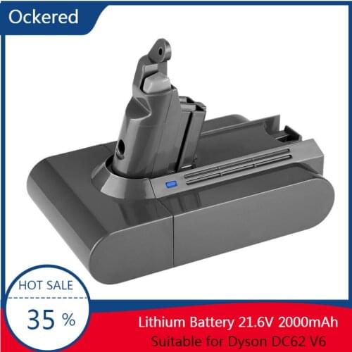 Ockered Rechargeable Replacement Battery 2000mAh 21.6V for Dyson Sweeping Robot V6 DC61 DC62 DC74 SV09 SV07 SV03 Vacuum Cleaner