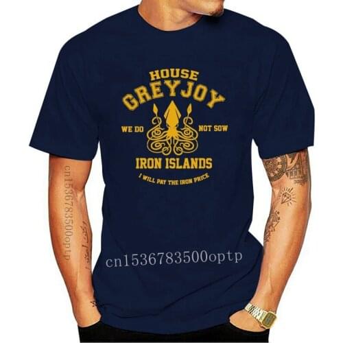 Brand House Greyjoy We Do Not Sow Iron Islands I Will Pay The Iron Price T-Shirt Men Short Sleeve T-Shirt