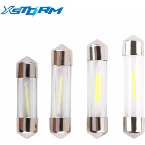 C5W Festoon Led Bulb COB Car Interior Bulbs 31mm 36mm 39mm 41mm Glass Lens Dome Reading Map Light 12V White Auto leds lamp