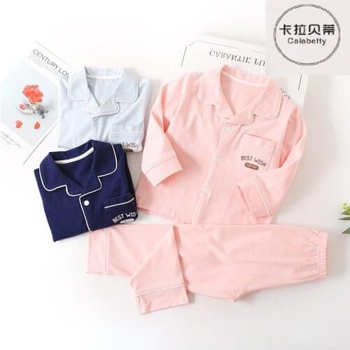 Calabetty high quality Childrens cotton home wear set children pajamas