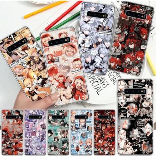 Genshin Impact Game Manga Phone Case For Samsung Galaxy A51 A71 A70 A50 A40 A30 A21 A20E A10S A41 A01 A6 A7 A8 A9 Plus + Soft Co