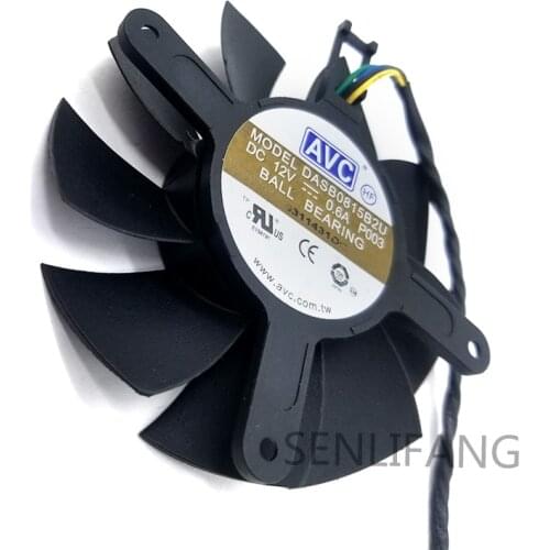 DASB0815B2U for AVC GTX560TI double ball bearing 4-wire temperature control