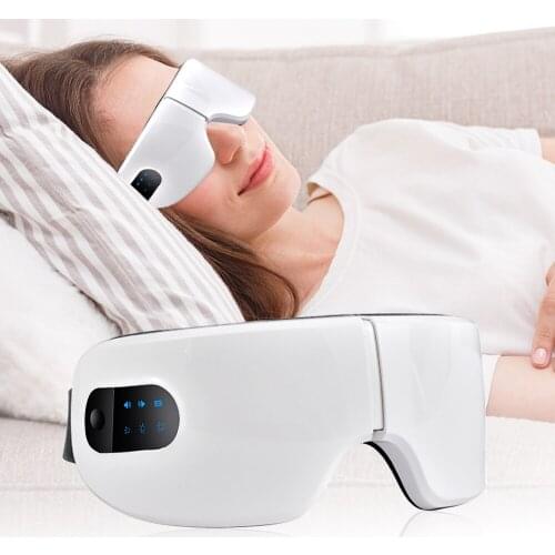 3D Electric Heating Eye Massager Wireless Eye Massager Eye Fatigue Stress Relief Dark Circle Removal Portable Eye Care Device