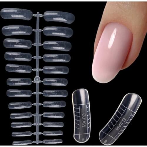 24pcs Nail Forms Acrygel Forms For Extension Nail Clips Construction Tools Quick Building Molds Gel Polish Manicure Tools FB1849