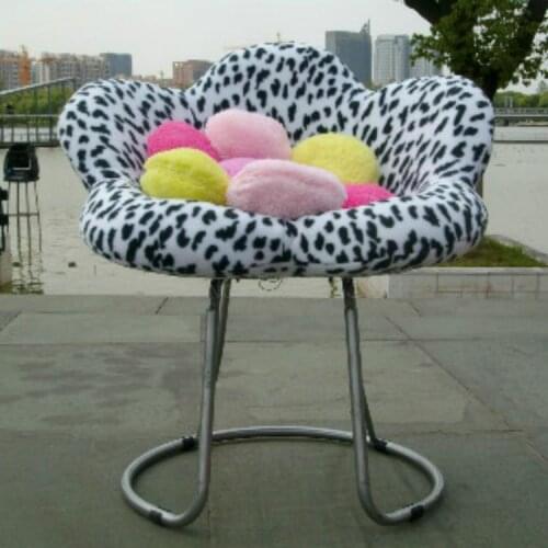 Creative Computer Sofa Chair, Leisure Fashion Flower Plum Blossom Chair, Reception Chair, Creative Coffee Chair, Cloth Art Flowe