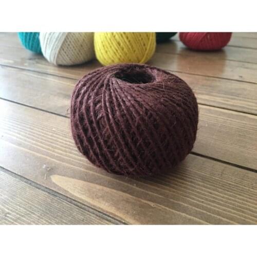 LumennKahverengi Jute Rope | Quality Indissoluble 100 Meters 100 Grams-odorless Decorative Mesh Hemp Rope wedding bride mariage хна henna