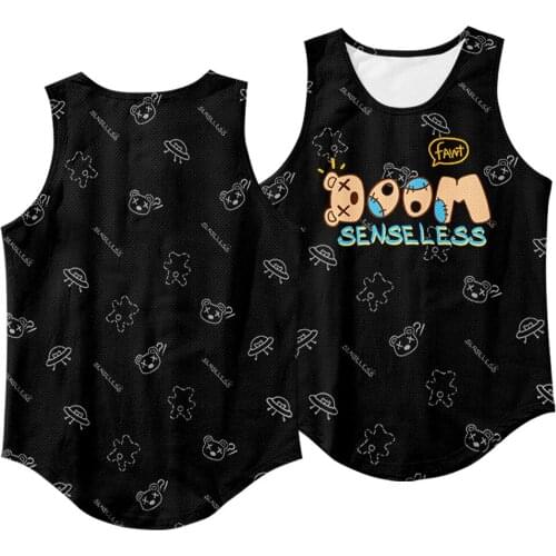 Men Vests Tank Tops Men Tees Sleeveless Summer Fashion Quality Black Printing Leisure Vest
