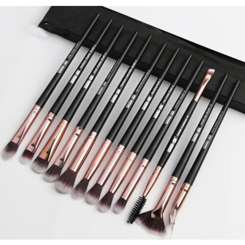 Pro Makeup Brushes Set 6/ 12 pcs Eye Shadow Concealer Blending Eyeliner Eyelash Eyebrow Blush Brushes Portable Eye Brush Set