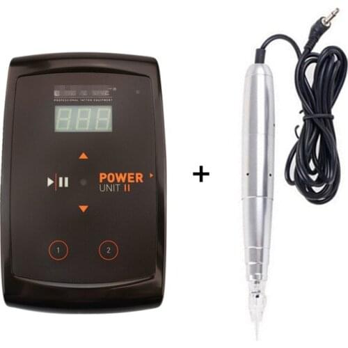 2018 New excellent Permanent Makeup Machine Eyebrow Makeup Kits Lips Rotary Swiss Motor Tattoo Machine Kit free shipping