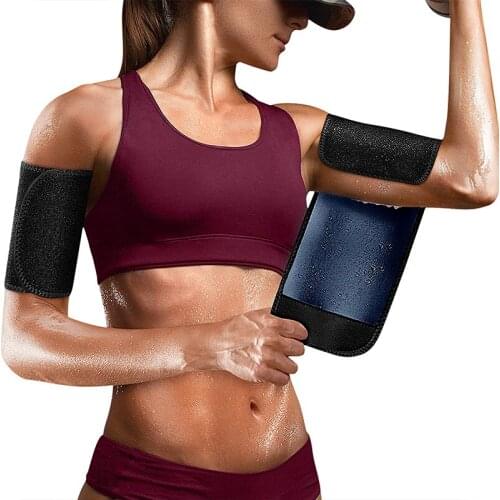 Sweat Arm Bands Trimmer for Women & Men Sauna Arm Slimmer Shaper Compression Sleeves Wraps Lose Fat Burner Workout Belt Unisex