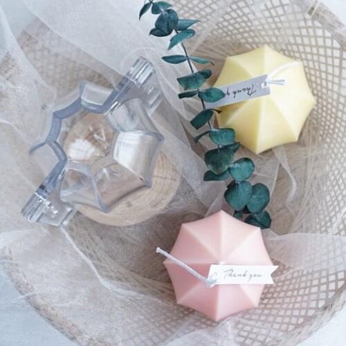 Silicone Candle Molds Diy Octagonal Spherical Candle Mould For Beeswax Candle Soap Crayon Wax Melt Hives Candle Making Supplie