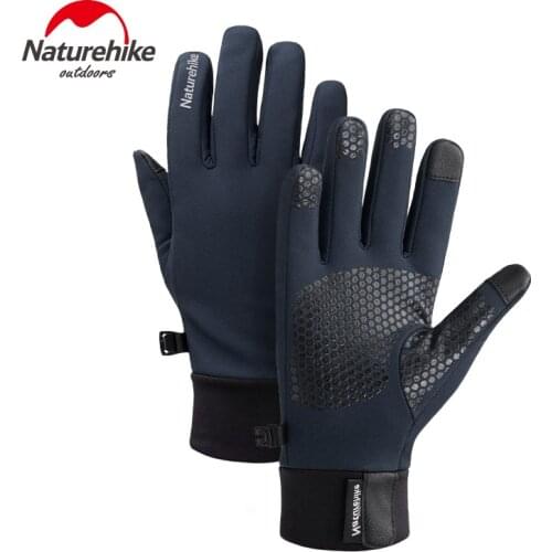Naturehike Winter Cycling Gloves Bicycle Warm Gloves Waterproof Outdoor Bike Skiing Hiking Touchscreen Full Finger Fleece Gloves