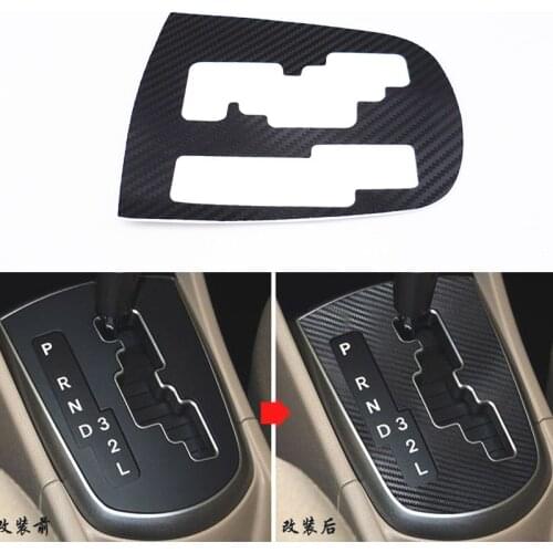 ZYBAISHUN Carbon fiber membrane Car dental panel decoration ring cover for Hyundai Solaris Verna, car accessories