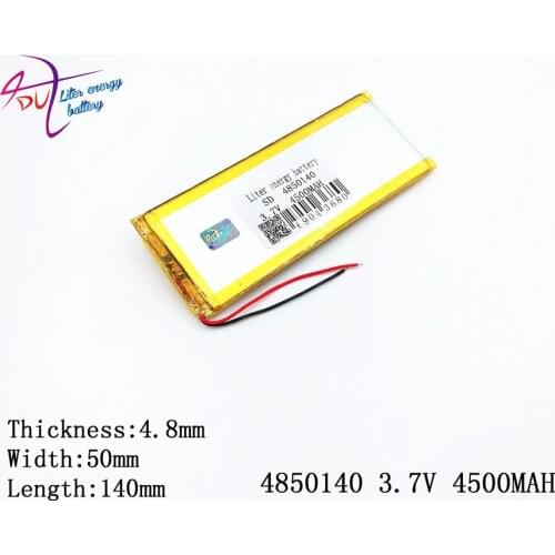 1pcs [SD] 3.7V,4500mAH,[4850140] 5050140 Polymer lithium ion / Li-ion battery for TOY,POWER BANK,GPS,mp3,mp4,cell phone,speaker