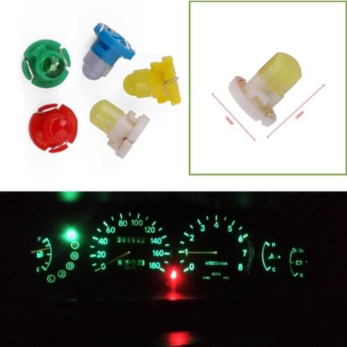 10pcs T4.2 COB LED Round Car Gauge SMD led Dashboard light signal lights gauge side reading lamp Auto Instrument Lights DC12V