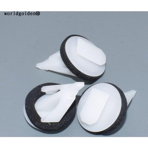 Worldgolden 100pcs plastic clip Retainer for Toyota 76817-12100(7681712100)
