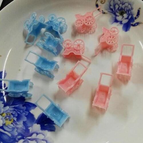 12pcs Cute Plastic Mini Carts Kids Toys Baby Shower Party Favors