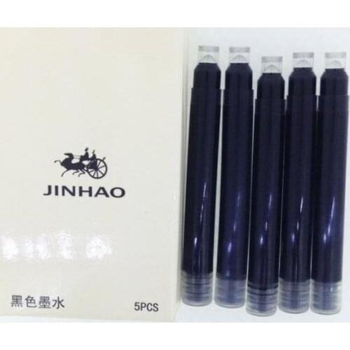 15 /20 PCS Jin hao Jinhao International Size Pen Ink sac ink Cartridge to Fit Fountain Pens, Blue black 5 per Pack