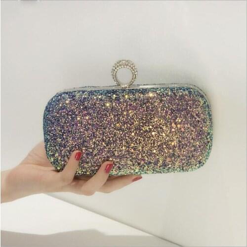2020 Fashion Pop Sequin Dinner Bag Versatile Ring Bag Hand Bag Shiny Womens Bag Shoulder Bags Shoulder & Crossbody Bags Flap