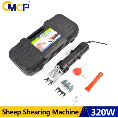 320W Electric Sheep Clipper Sheep Shearing Machine For Pet Low Noise Adjustment Speed Scissors + 1 Set 13TShearing Machine Blade