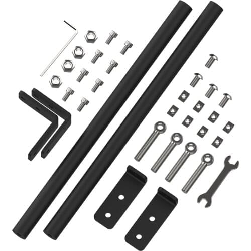 E65A 3D Printer Pull Rod Tie Rod Set Alloy Support Rod for Creality 3D Printers Ender-3/Ender 3S Series