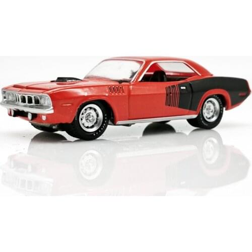 Greenlight 1:64 50 Years Anniversary Plymouth HEMI Cuda 1971 Red Diecast Model Car Loose