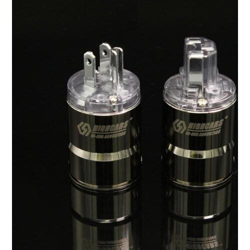 Hi-end Audio Adapter 6N Phosphor Bronze Pure Copper Rhodium Plated US Power Plug & IEC Connector