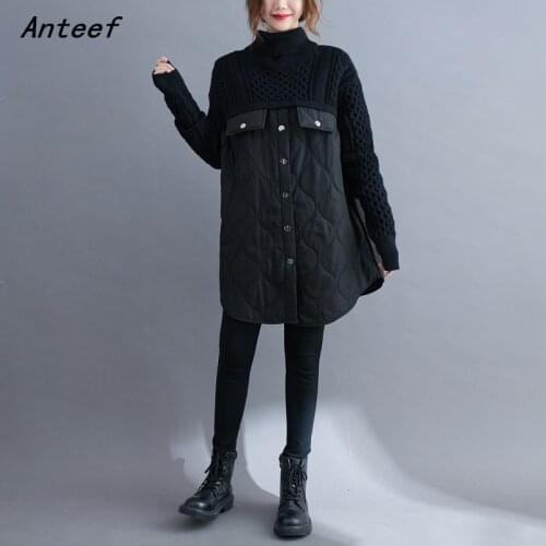 Cotton knitted Turtleneck pull causal loose autumn winter woman sweaters pullover sweater tops women clothes 2021