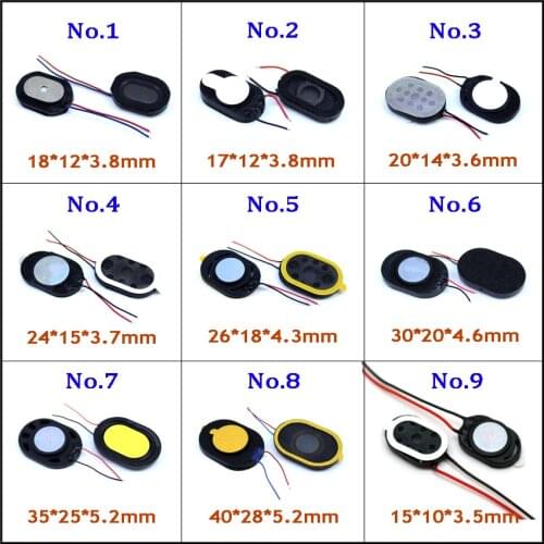 Cltgxdd Round Loud Speaker Buzzer Ringer Earpiece Speaker With Flex Cable Repair Part For Phone/Radio/navigation etc