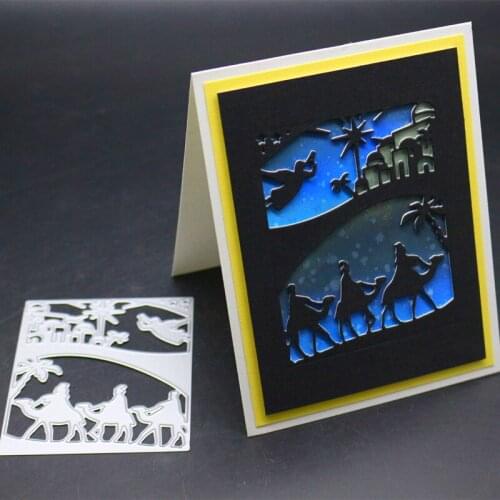 YINISE SCRAPBOOK Metal Cutting Dies For Scrapbooking Stencils Camel PRAYER DIY PAPER Album Cards Making Embossing Die CUT Cuts