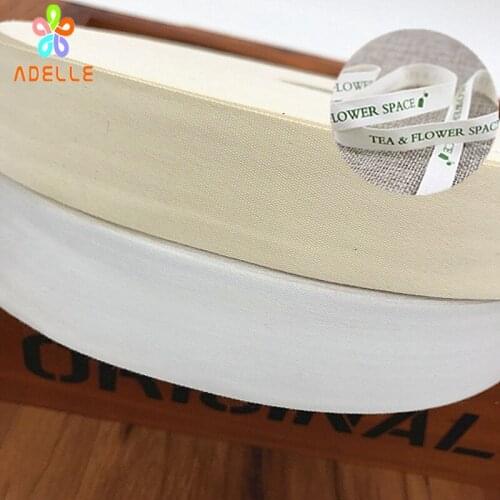 Natural biege 10/15/20/25/30/40/50mm x100m(328ft) Cotton Webbing 40S Plain Weave strip Sewing Tape tademark free shipping