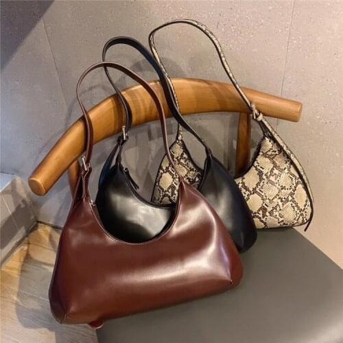 NEW Serpentine Designer Handbags Women Vintage Underarm Bag Luxury Brand Crocodile Pattern Shoulder Bags Female Sexy Clutch Bags